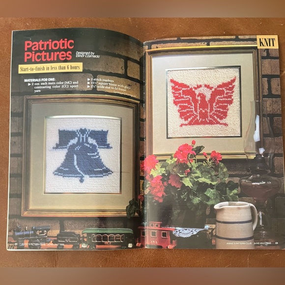 ANNIES PATTERN CLUB July 1998 Machine Knit Cross-Stitch Smocking Crochet Sewing - Picture 10 of 16
